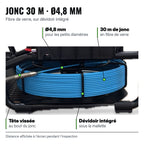 Jonc de 30 m Ø4,8 mm en fibre de verre de la Micro-FLEX® HD, sur son dévidoir sous la mallette